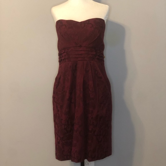 Paisley Print Pocketed Strapless Dress - Picture 5 of 13